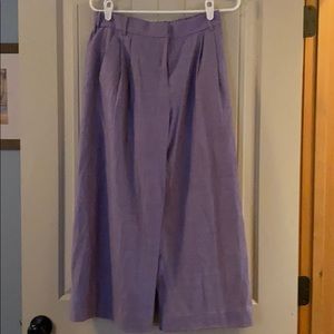 Jcrew cropped wide leg wool pants